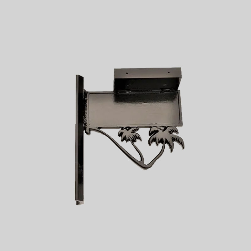 Palma-single-Black-Mailbox-Bracket