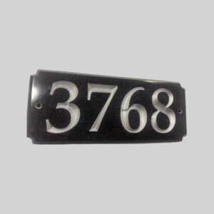 Address Plaque 4X10 CORIAN RECTANGLE