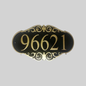 Address Plaque 9 X 16 PVC ORNATE