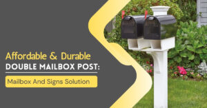 double mailbox post