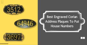 Corian address plaques